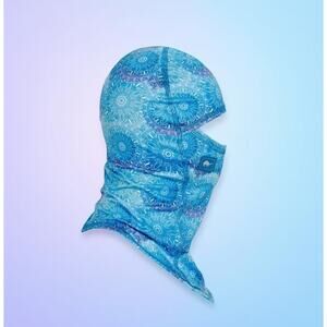 Turtle Fur Youth Shellaclava Balaclava Hat Sacred Wheel Blue Print 7-12 Yr Blue